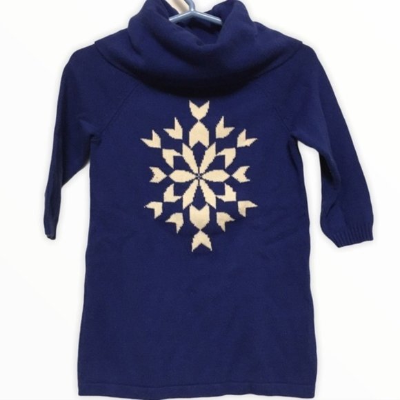 Crazy 8 Blue Snowflake Sweater Dress - Picture 1 of 5